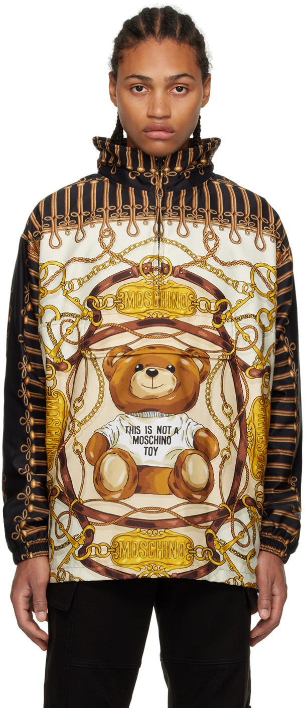 Moschino Off White Kids White Teddy-Embellishment Beanie main image 1