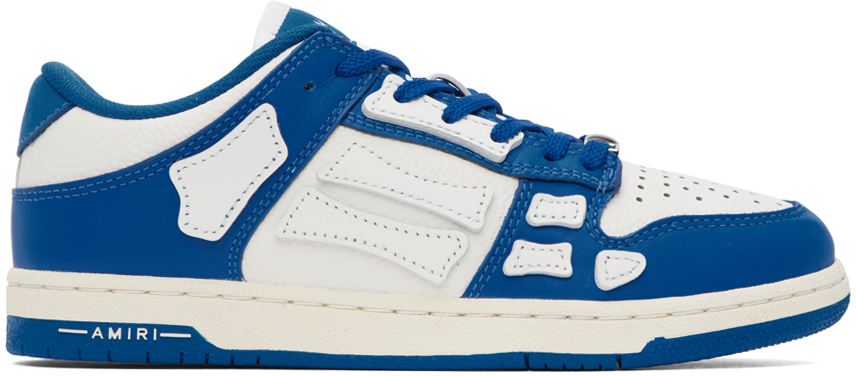 AMIRI Kids Blue & White Skel Sneakers Amiri