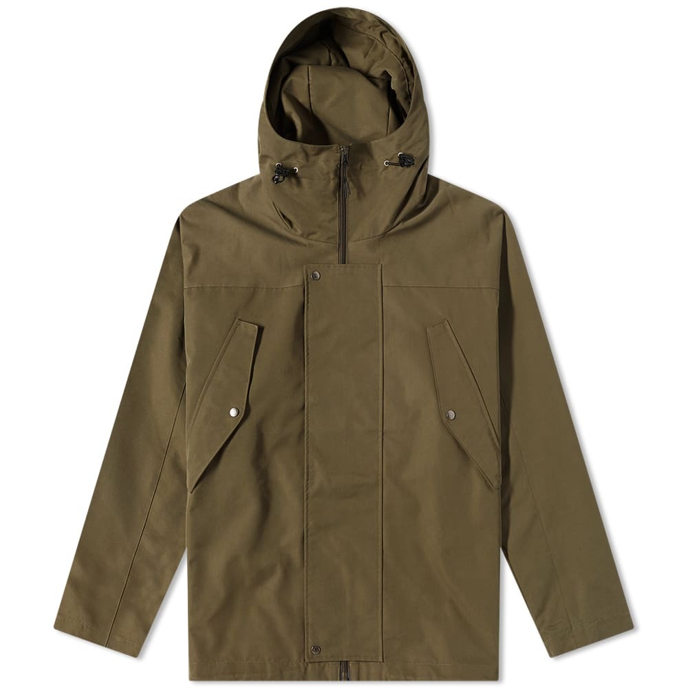 Uniform Bridge Men's Hooded Smock Jacket in Olive Green Uniform Bridge