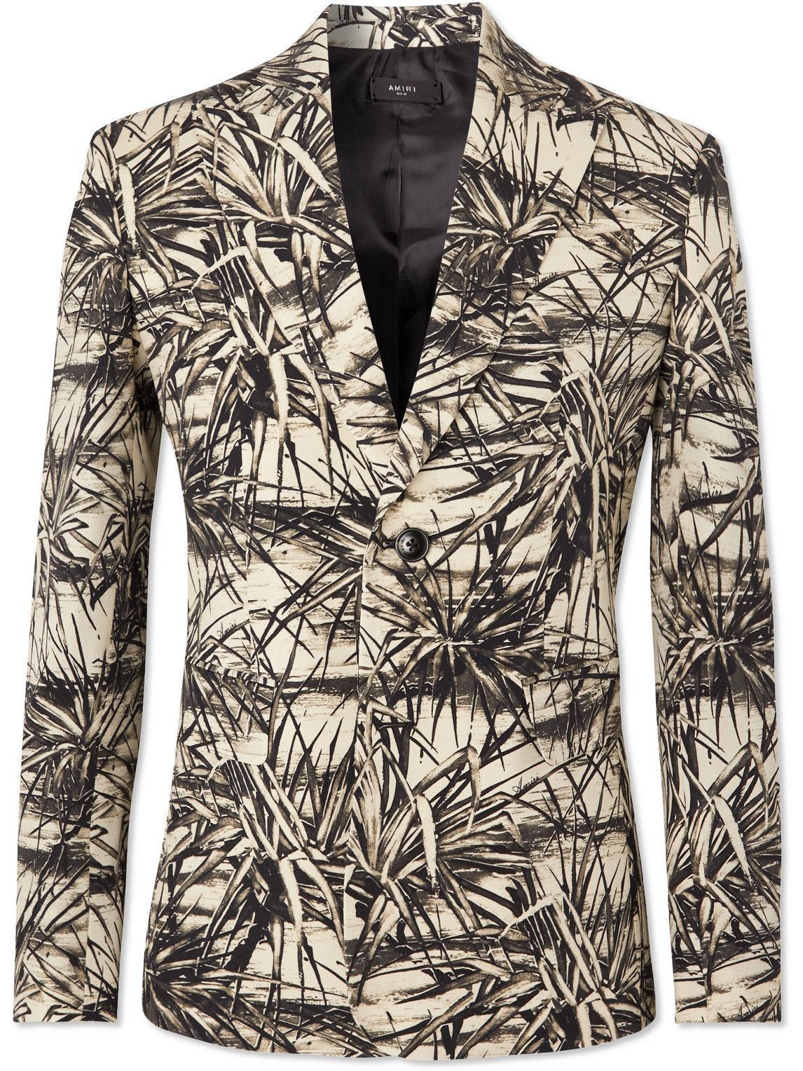 AMIRI - Aloha Slim-Fit Printed Wool-Blend Suit Jacket - Neutrals Amiri