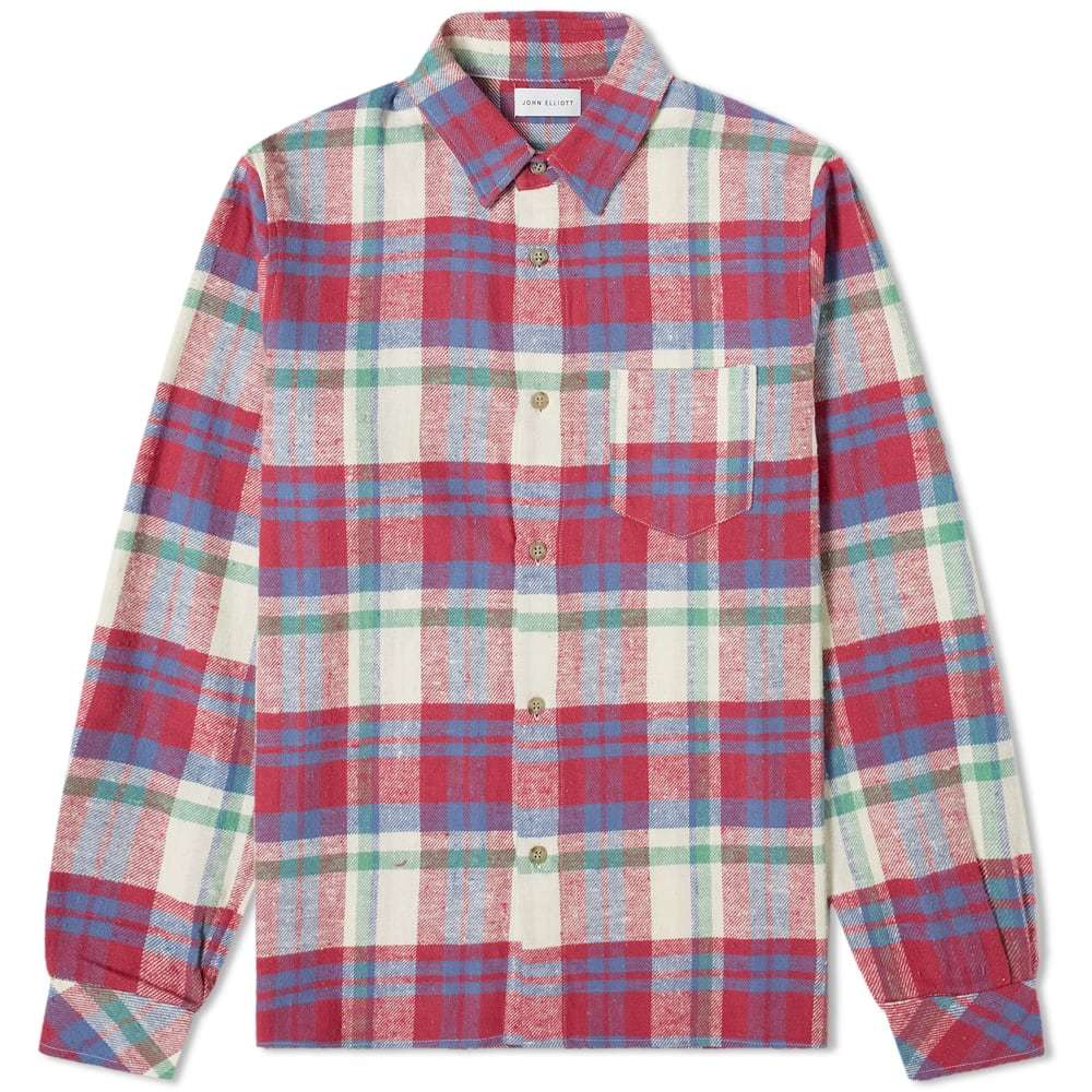 John Elliott Sly Checked Flannel Shirt John Elliott