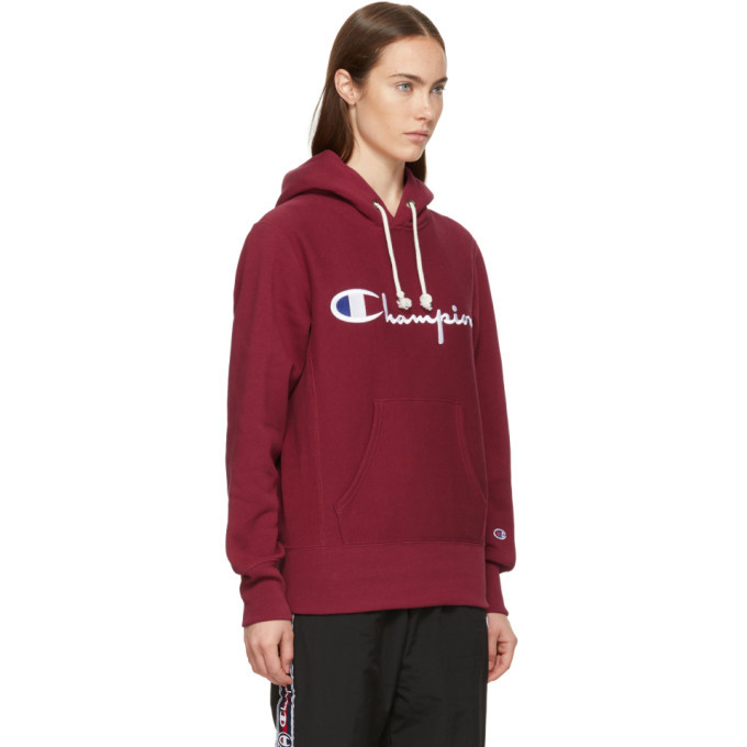 hoodie champion maroon