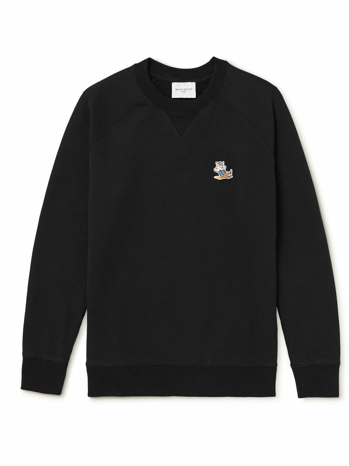 Maison Kitsuné Black Cotton T-Shirt