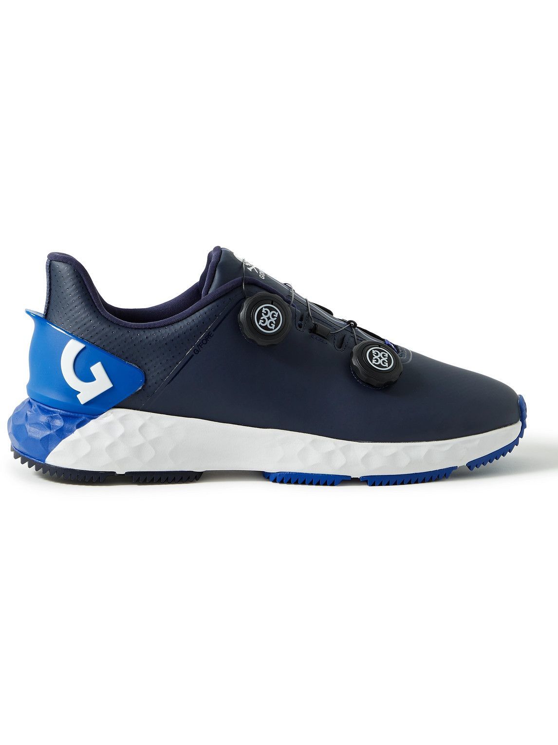 G/FORE G/Drive RubberTrimmed CoatedMesh Golf Shoes Blue G/FORE