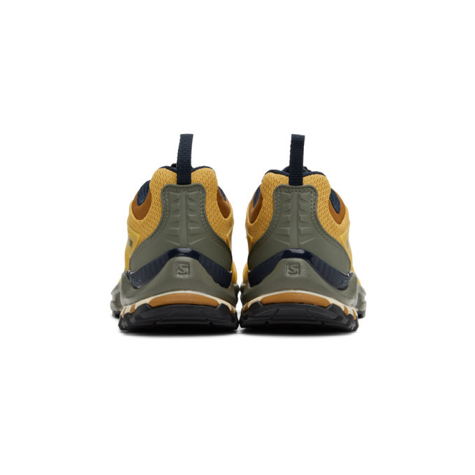 Salomon Yellow and Navy XA-Pro Fusion Advanced Sneakers Salomon