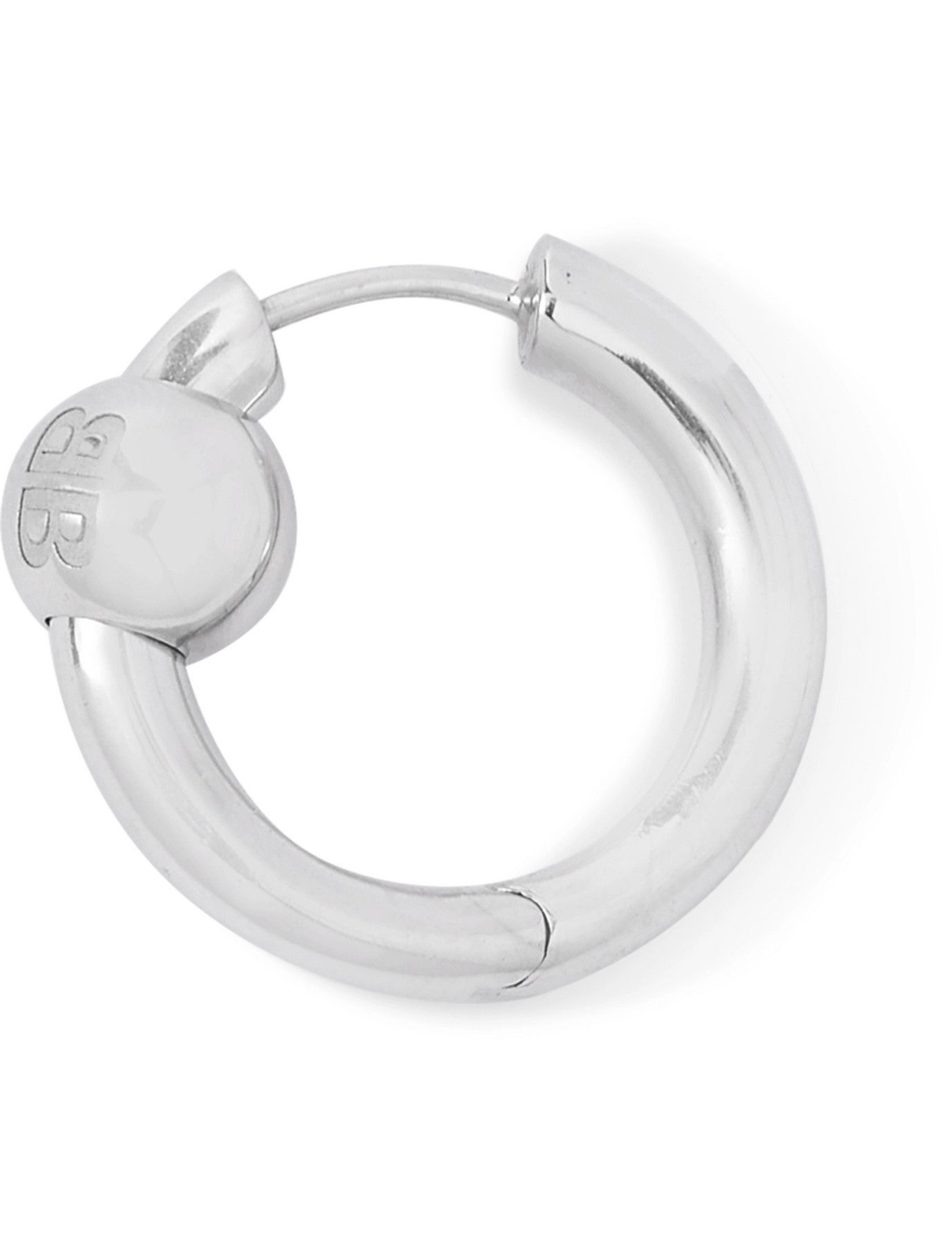 BALENCIAGA Sterling Silver Hoop Earring Balenciaga