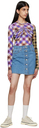 Levi's Blue Button Miniskirt