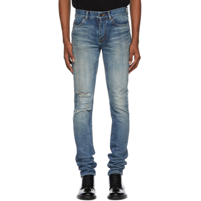 saint laurent low rise skinny jeans