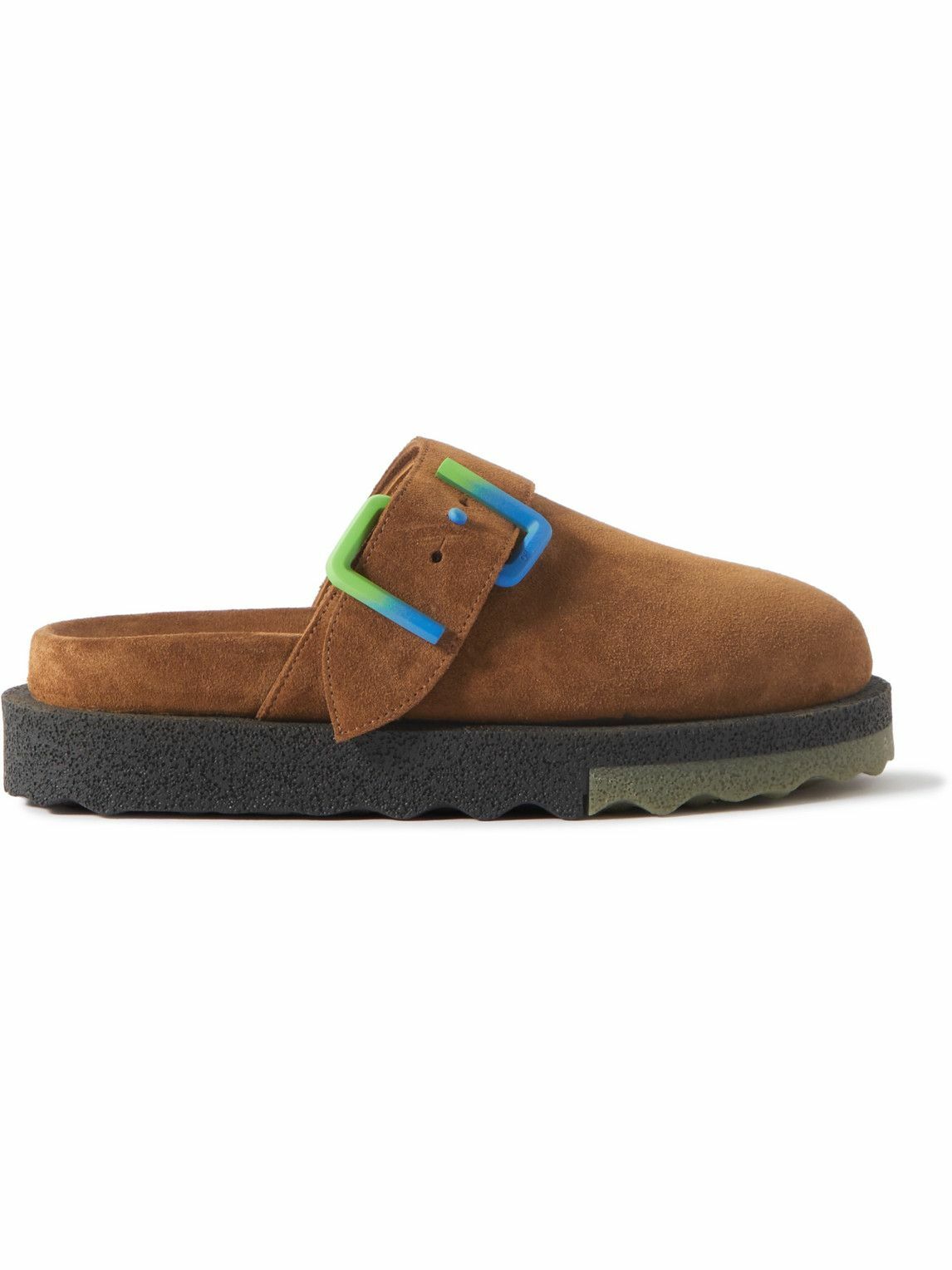 Photo: Off-White - Suede Clogs - Brown