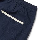 Oliver Spencer - Prince of Wales Checked Cotton-Blend Seersucker Drawstring Shorts - Blue