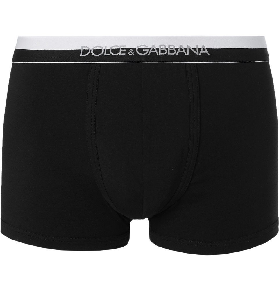 Dolce & Gabbana - Stretch-Cotton Boxer Briefs - Black Dolce & Gabbana