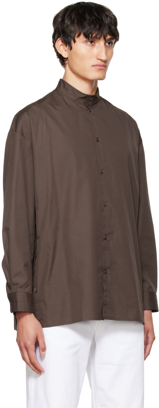 Lemaire Brown Twisted Shirt Lemaire