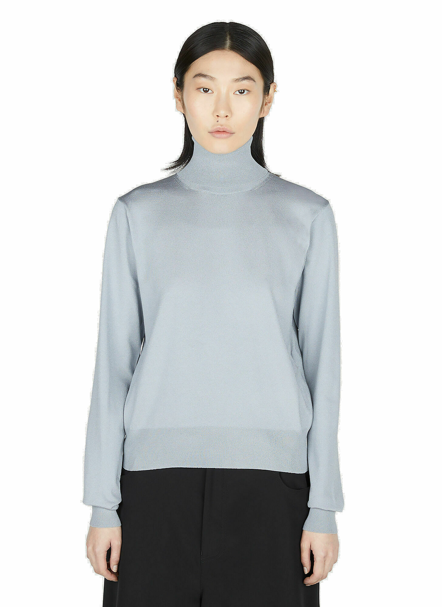 Balenciaga - High Neck Sweater in Grey Balenciaga