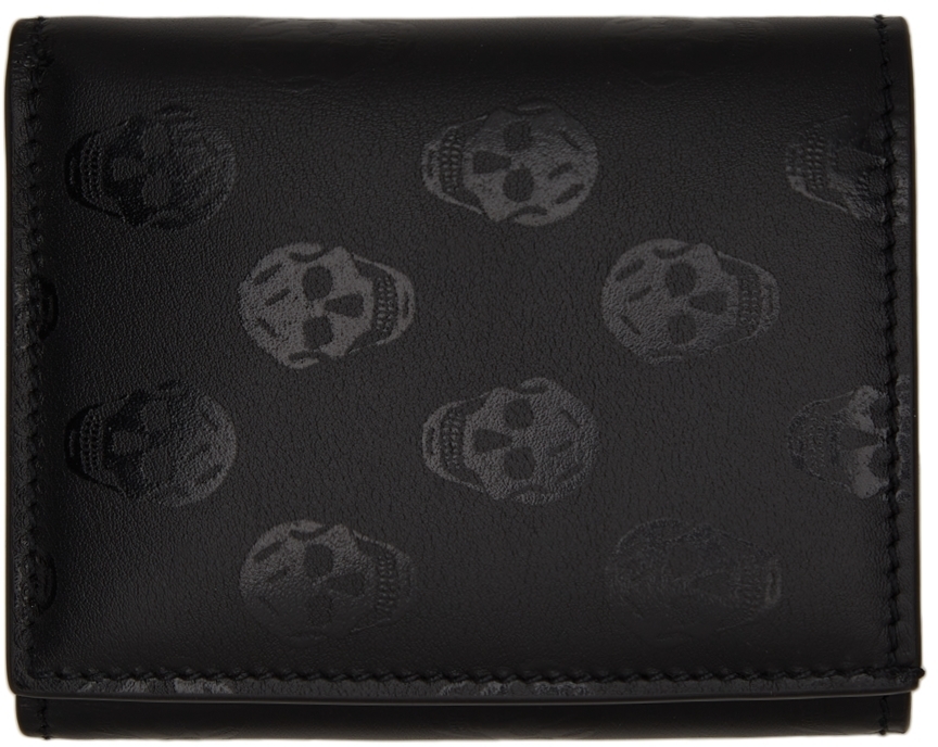 skull trifold wallet