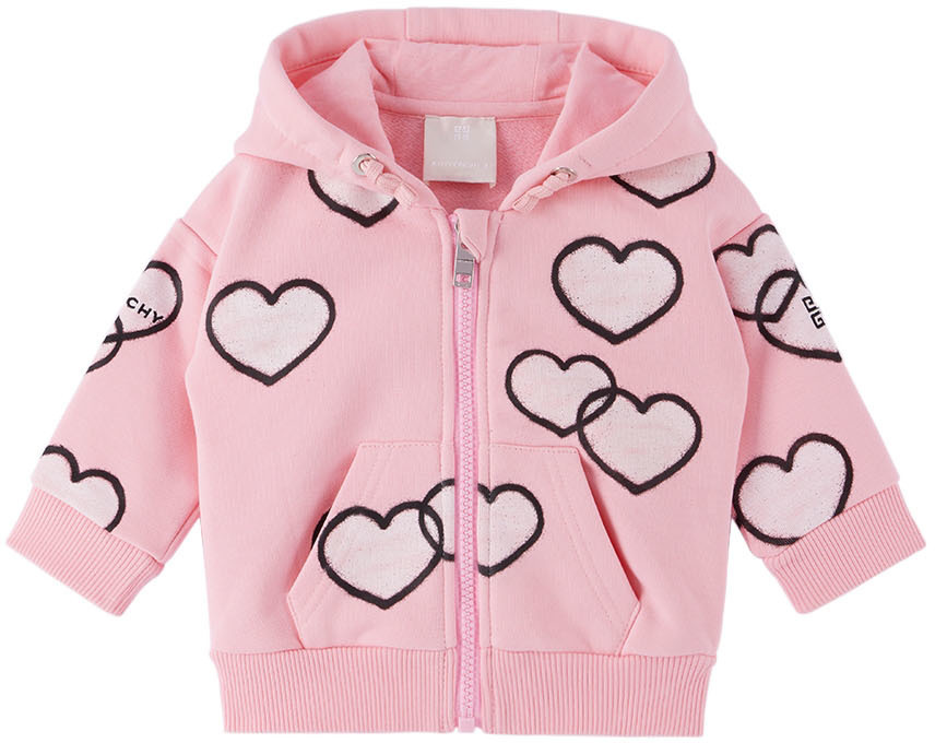 Givenchy Baby Pink Hearts Hoodie Givenchy
