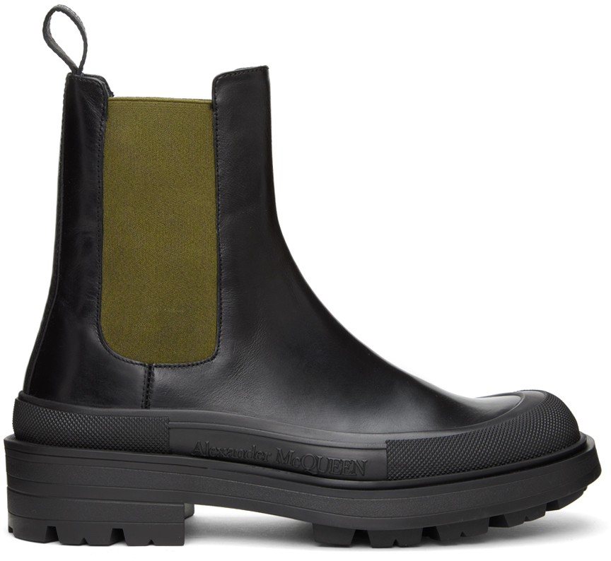 alexander mcqueen suede chelsea boots