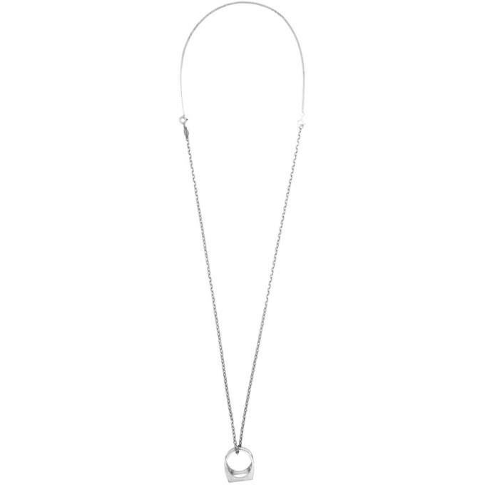 Maison Margiela Silver Decortique Pendant Necklace Maison Margiela