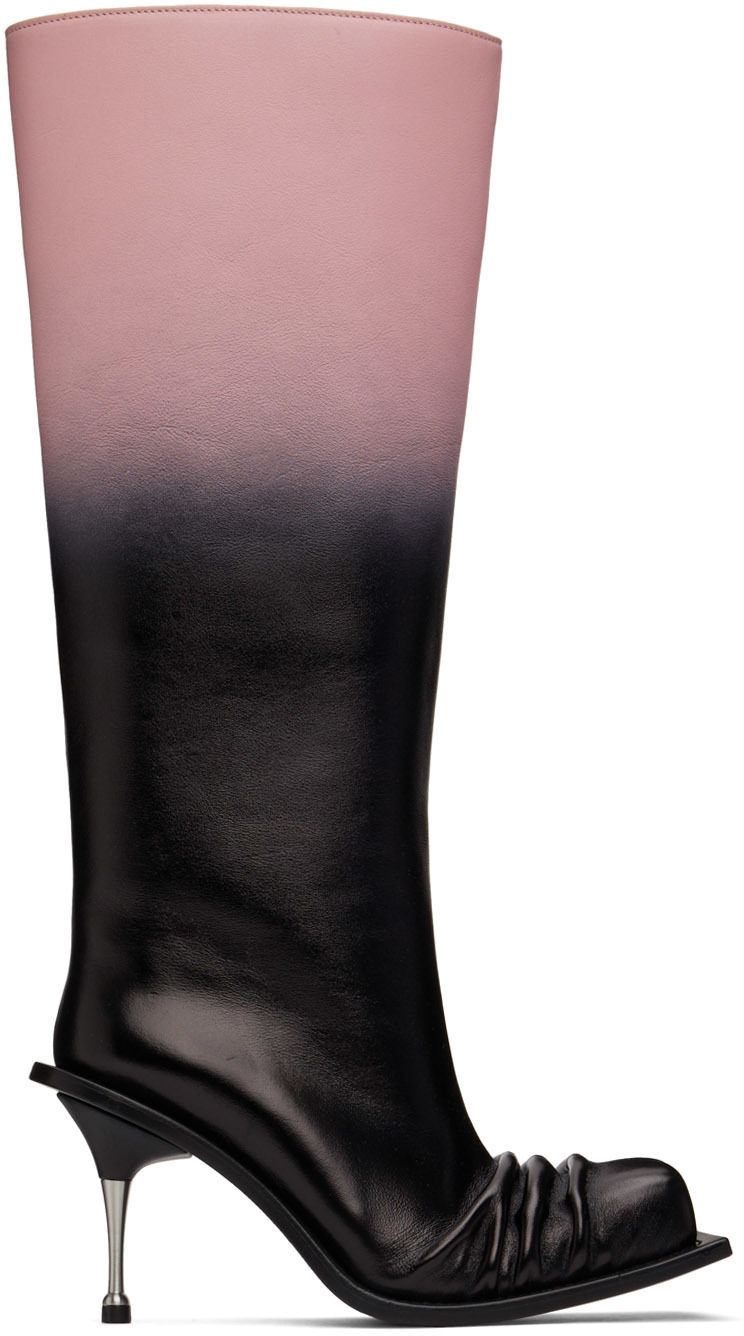 square toe tall boots