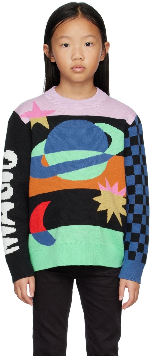 Stella McCartney Kids Red & Pink Color Block Cardigan Stella McCartney