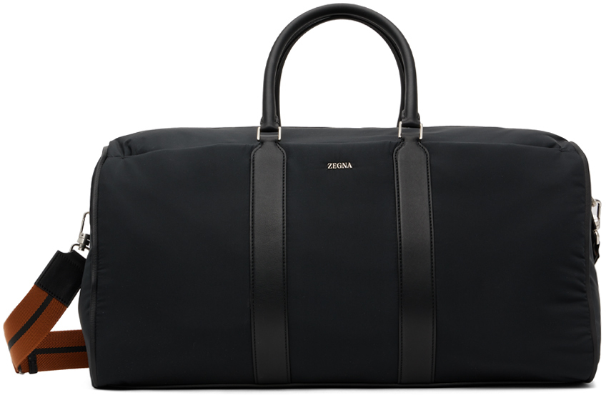 ZEGNA Black Holdall Duffle Bag Zegna