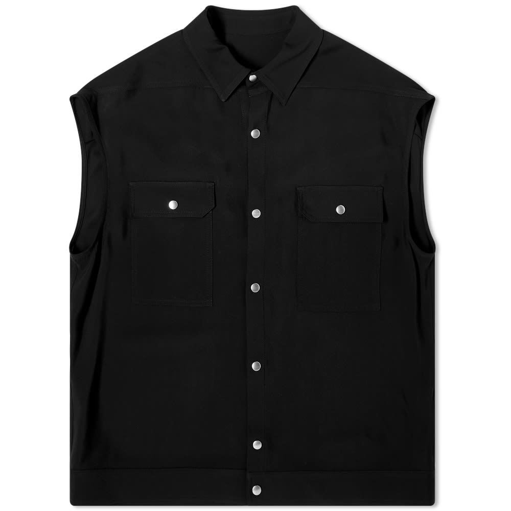 Rick Owens Men's Sleeveless Shirt Jumbo Black