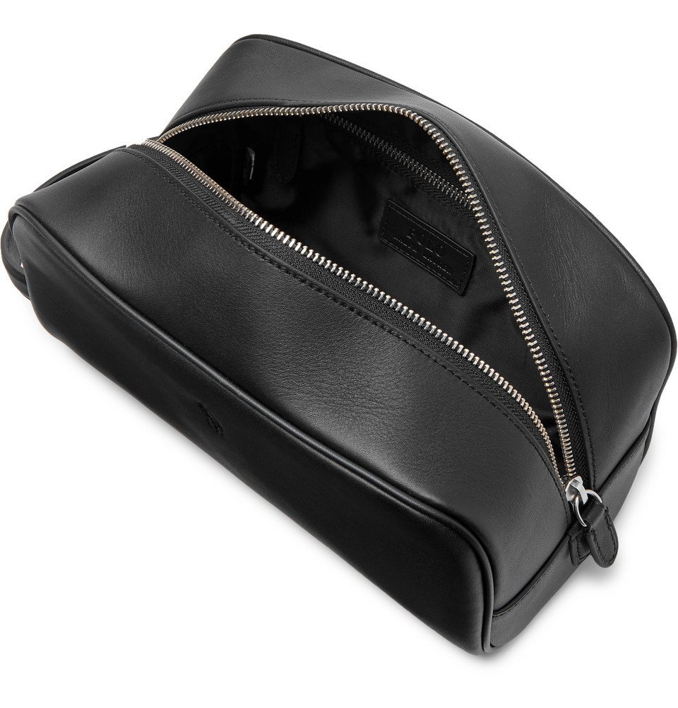 Polo Ralph Lauren - Leather Wash Bag - Black Polo Ralph Lauren