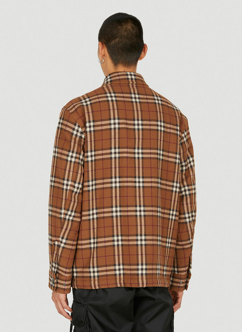 Vintage Checked Overshirt in Brown Burberry