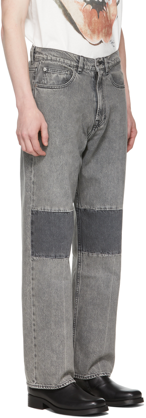 Our Legacy Black & Grey Extended Third Cut Jeans Our Legacy