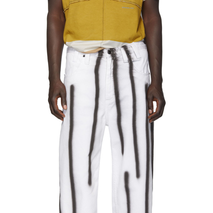 Black Spray Baggy Jeans Eckhaus Latta
