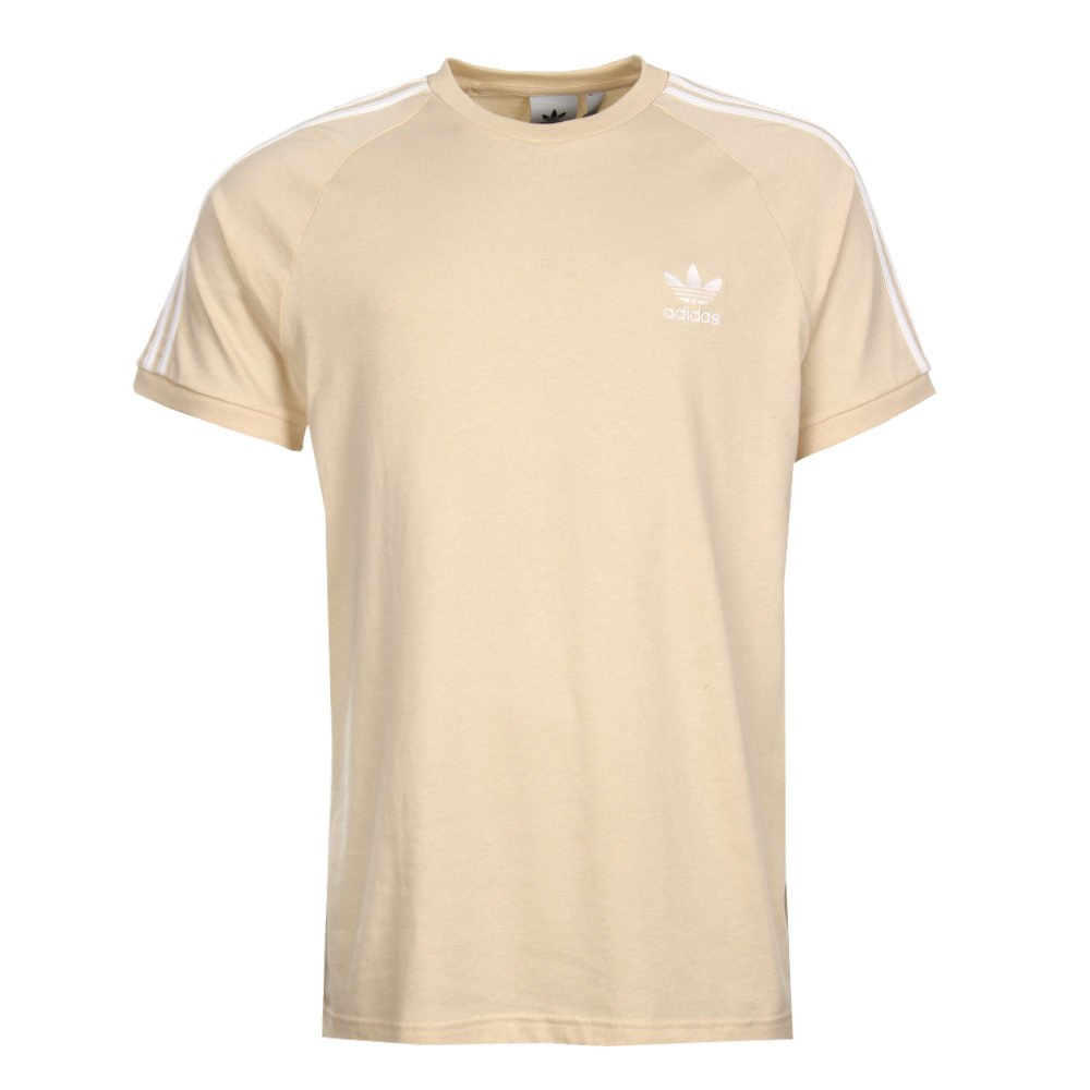 3 Stripes T-Shirt - Linen / Cream adidas