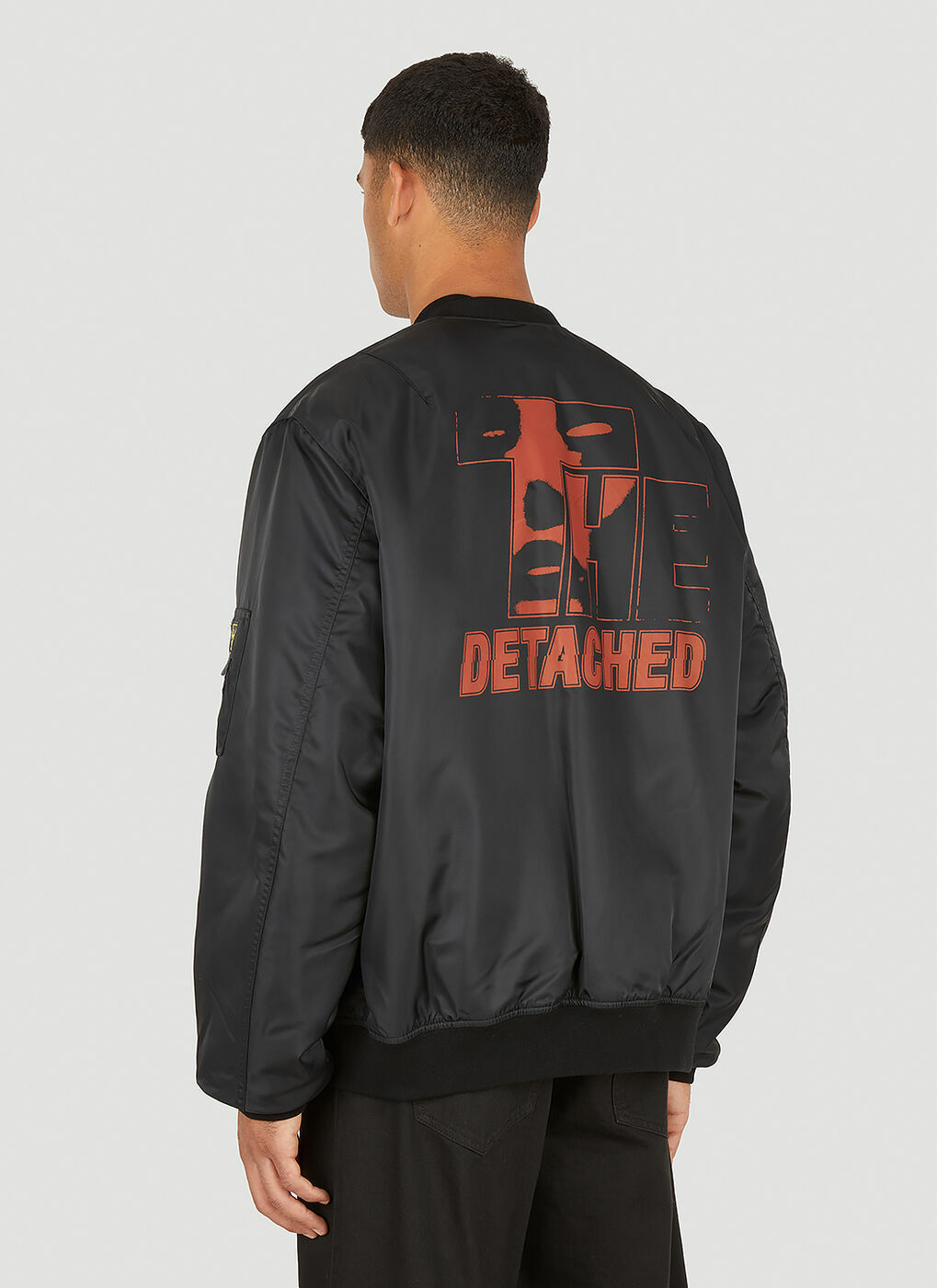 Detached Bomber Jacket in Black Raf Simons