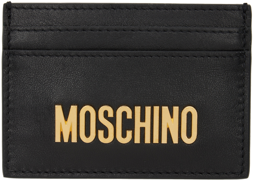 Moschino Black Logo Card Holder Moschino