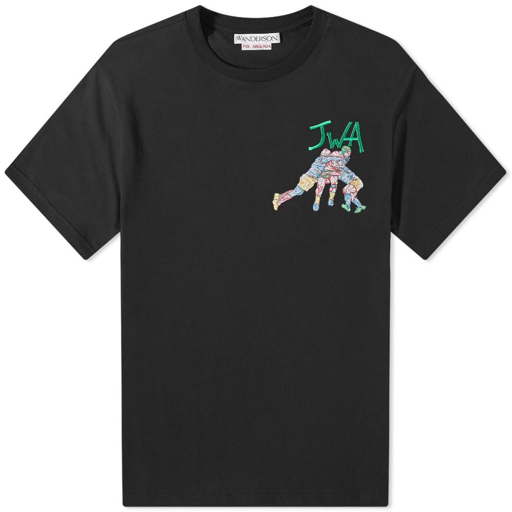 JW Anderson Embroidered Rugby Team Tee JW Anderson