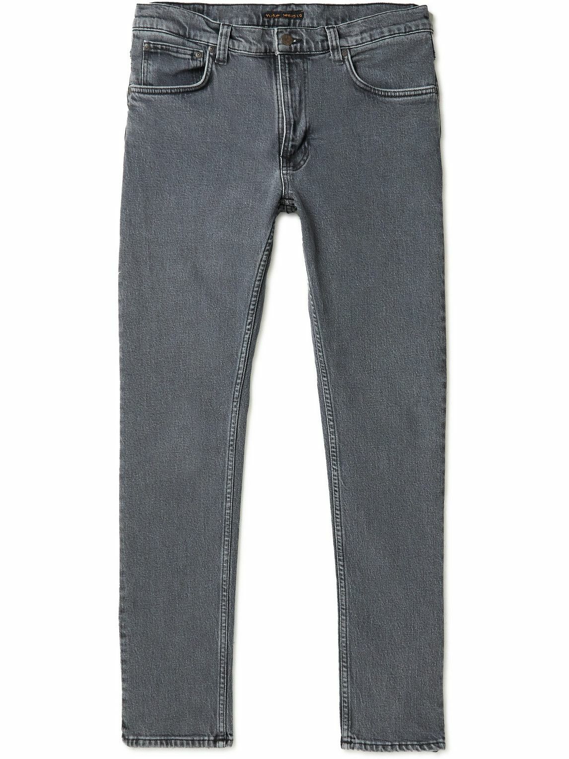 Nudie Jeans - Lean Dean Slim-Fit Organic Jeans - Gray Nudie Jeans Co