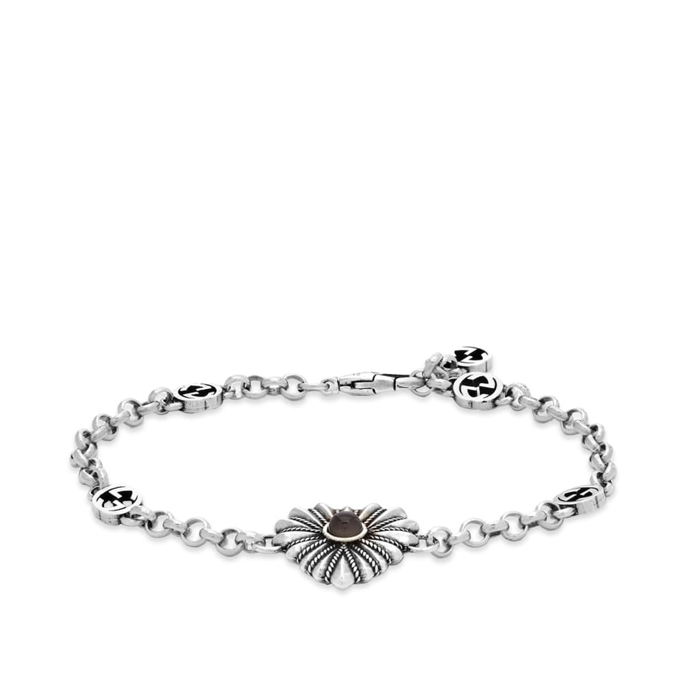 Gucci Women's Jewellery GG Interlocking Heart Bracelet in Silver Gucci