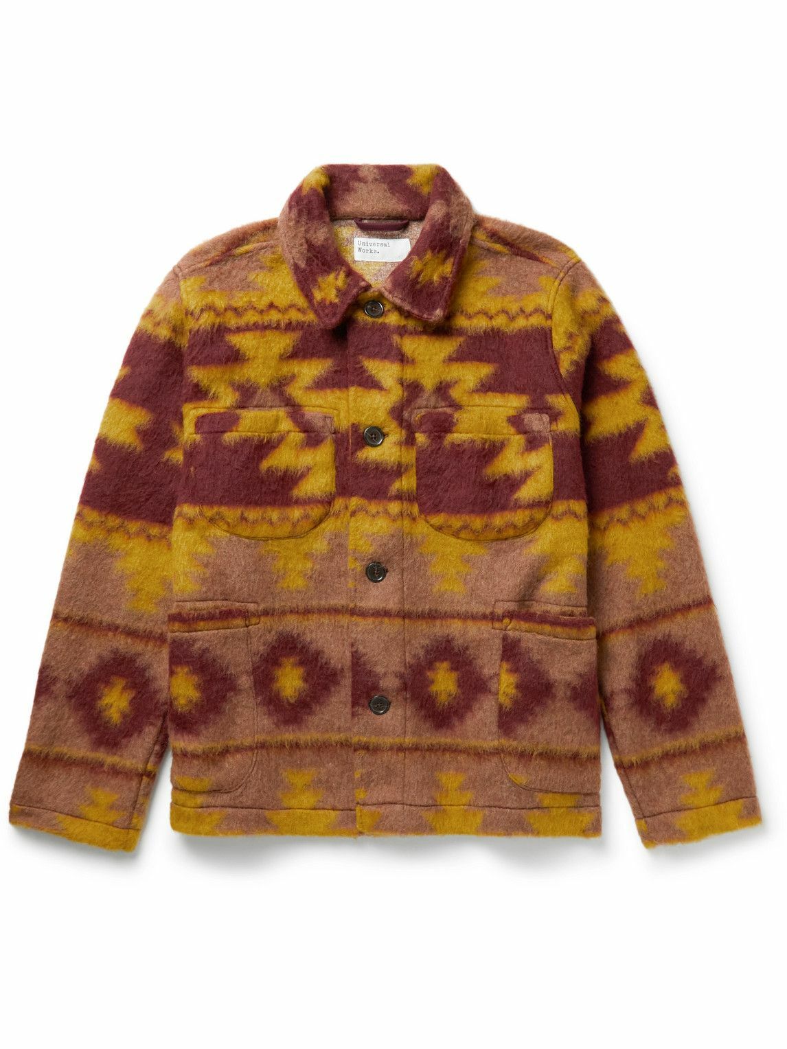 universal works tie front jacket