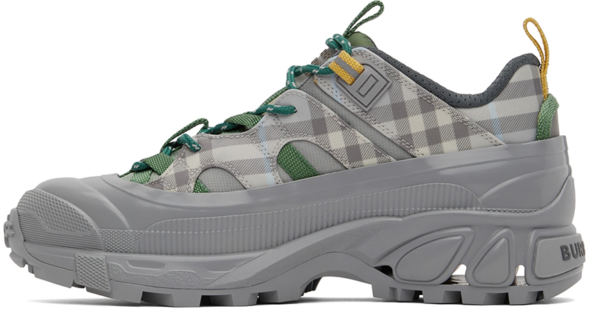 Burberry Grey Arthur Low-Top Sneakers Burberry