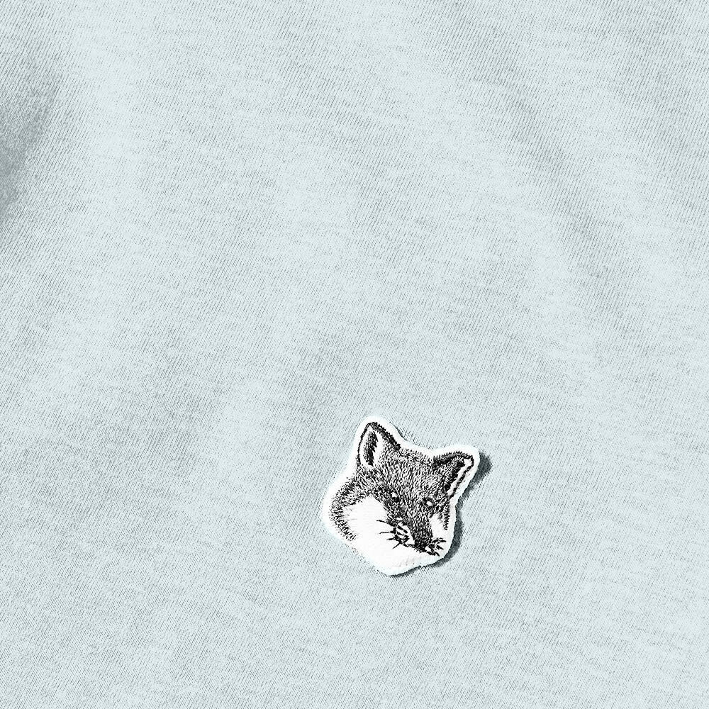 Maison Kitsuné Men's Grey Fox Head Patch Classic T-Shirt in Blue Haze ...