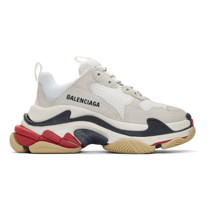 balenciaga grey triple s sneakers