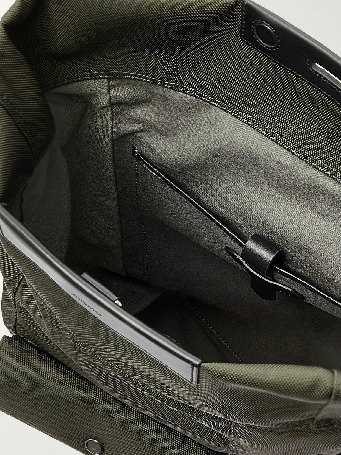 Mismo - M/S Escape Leather-Trimmed Ballistic Nylon Backpack Mismo