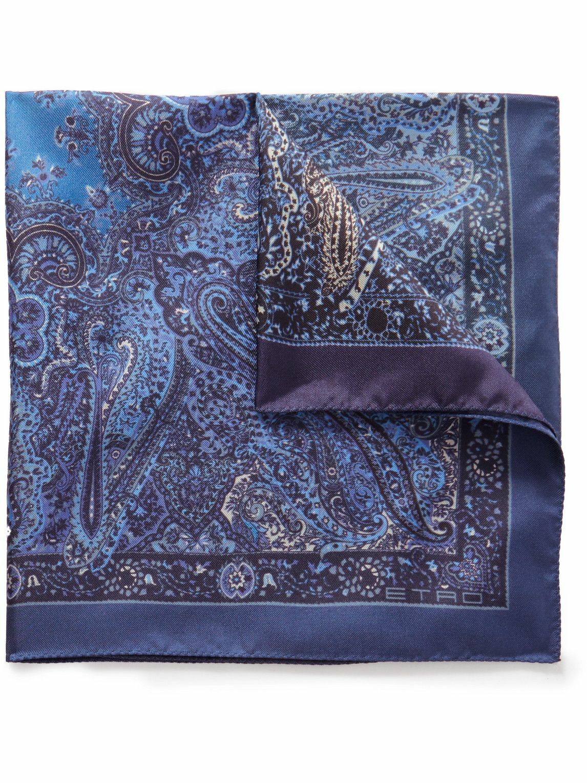 Etro PaisleyPrint SilkTwill Pocket Square Etro