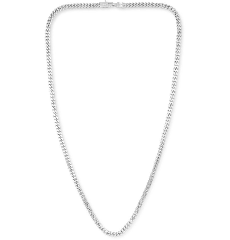 Tom Wood Curb Oxidised Sterling Silver Necklace Silver Tom Wood