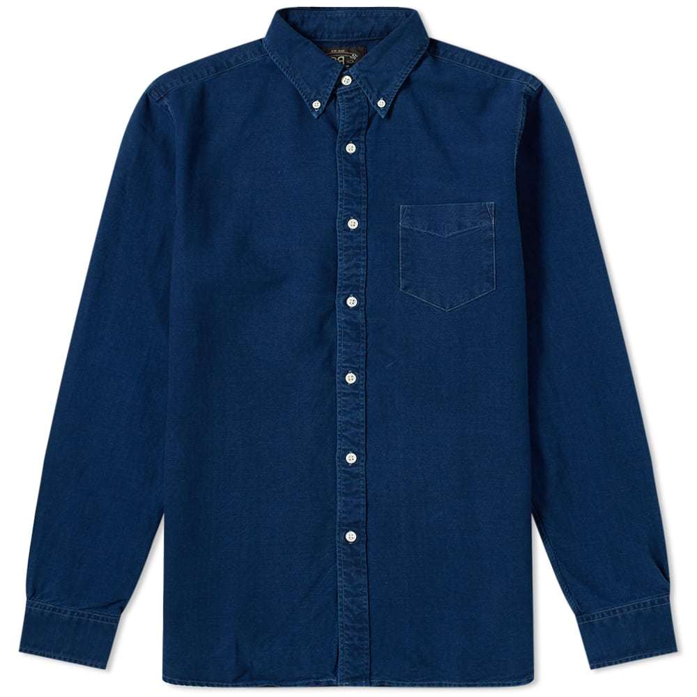 RRL Indigo Oxford Shirt Rinse Blue RRL by Ralph Lauren