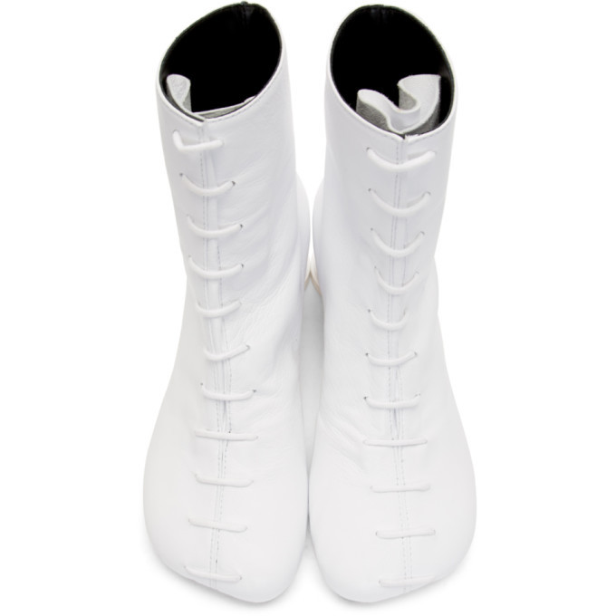 maison margiela lace up boots