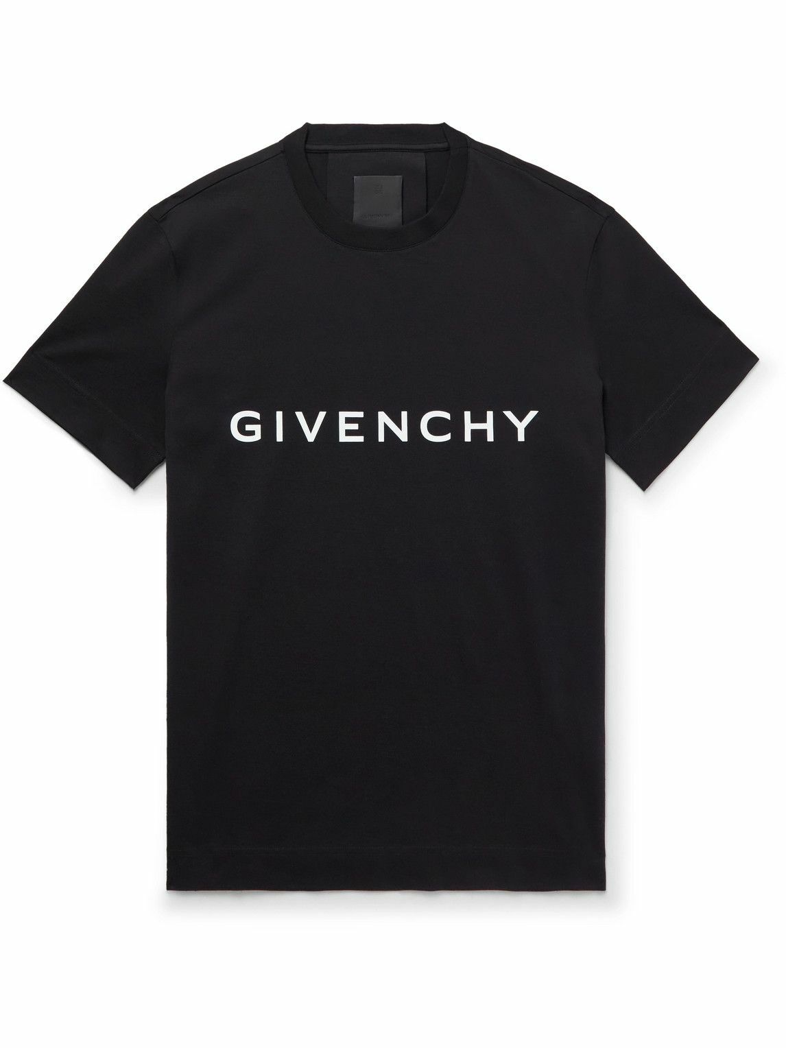 Givenchy - Archetype Logo-Print Cotton-Jersey T-Shirt - Black Givenchy