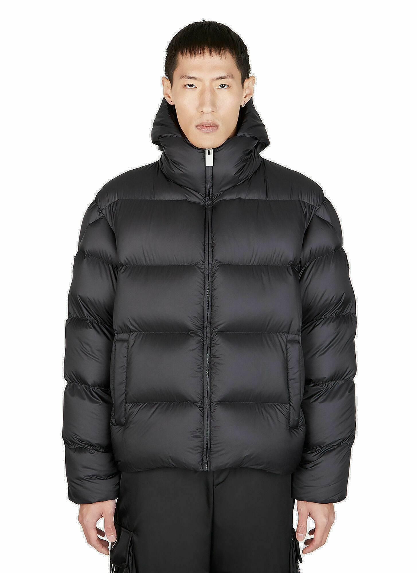 6 Moncler 1017 ALYX SM - Apody Hooded Puffer Jacket in Black