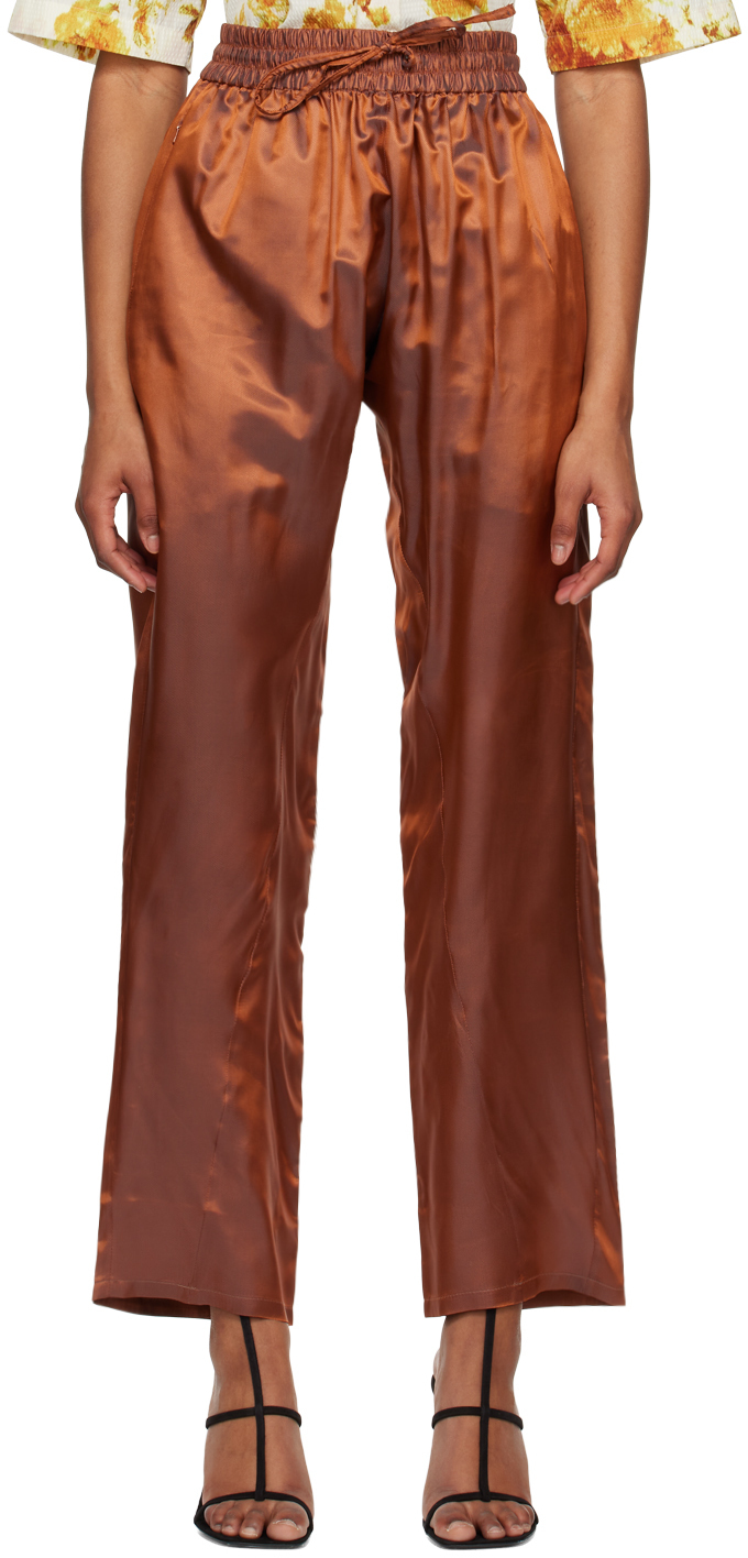 Bianca Saunders Orange Drawstring Lounge Pants Bianca Saunders