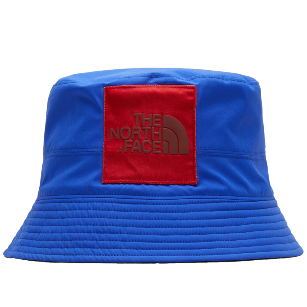 red north face bucket hat