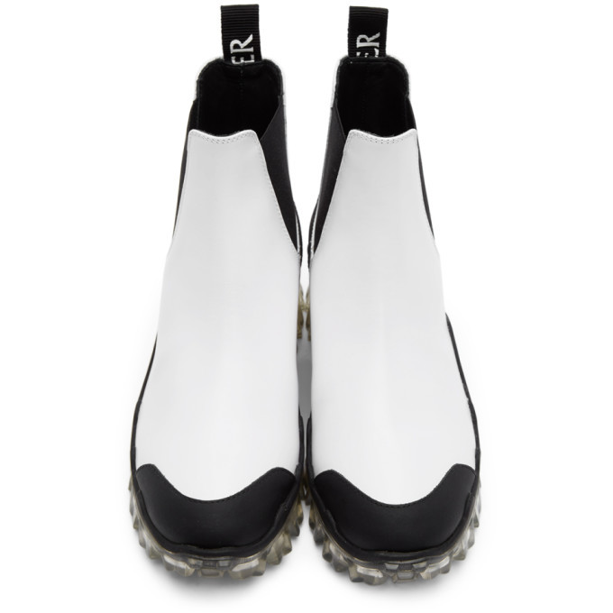 Moncler White Hanya Chelsea Boots Moncler