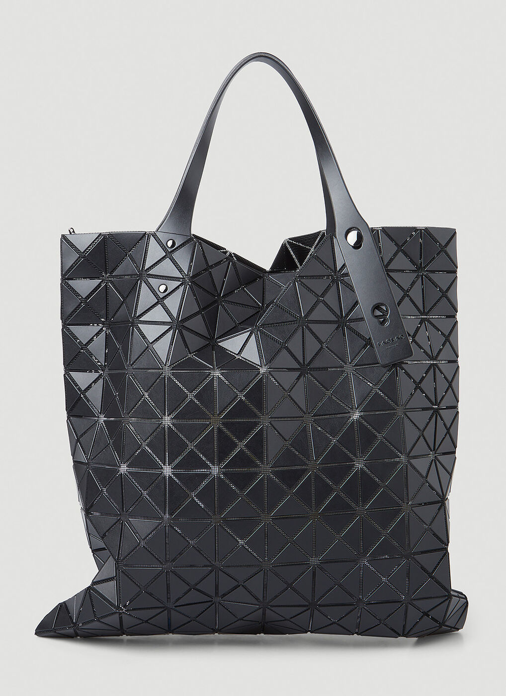 Matte Prism Tote Bag in Black Bao Bao Issey Miyake